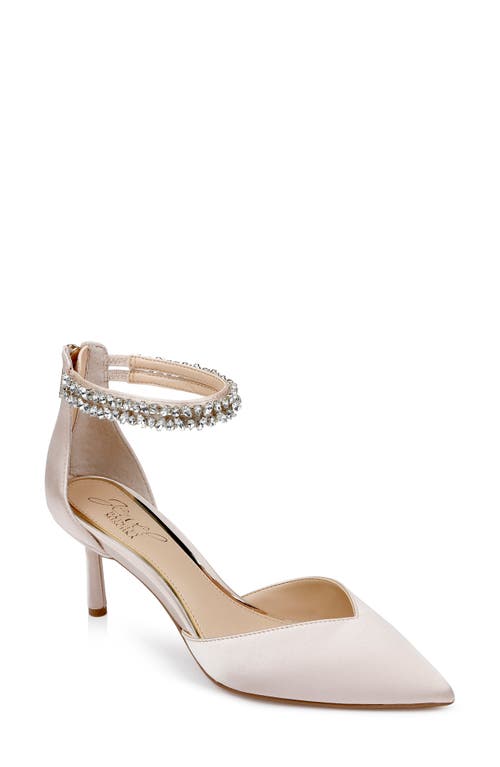 Maya Ankle Strap Pointed Toe Pump in Champagne