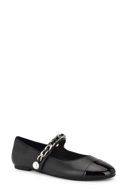 NINE WEST NINE WEST PLATY MARY JANE CAP TOE FLAT