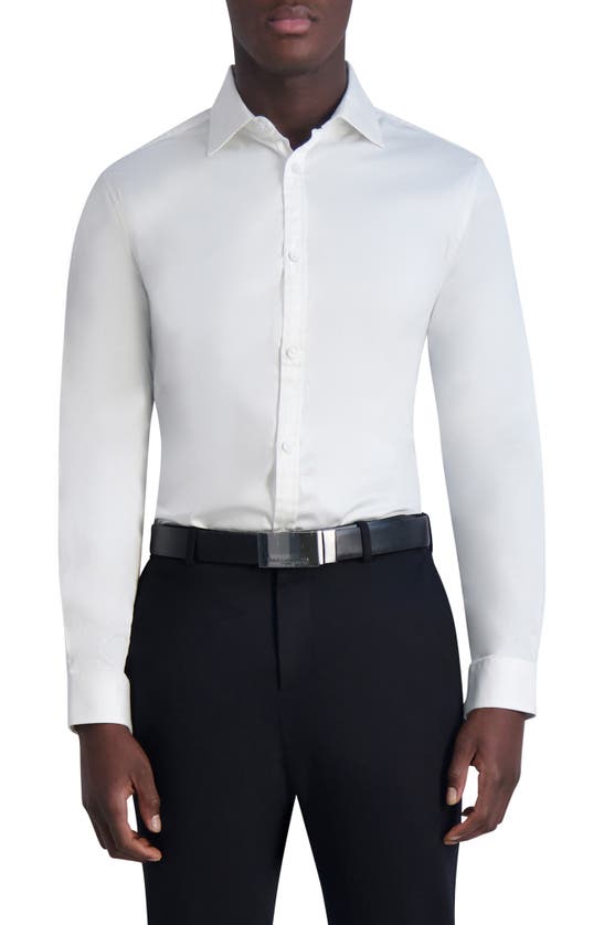 Karl Lagerfeld Slim Fit Dress Shirt In White