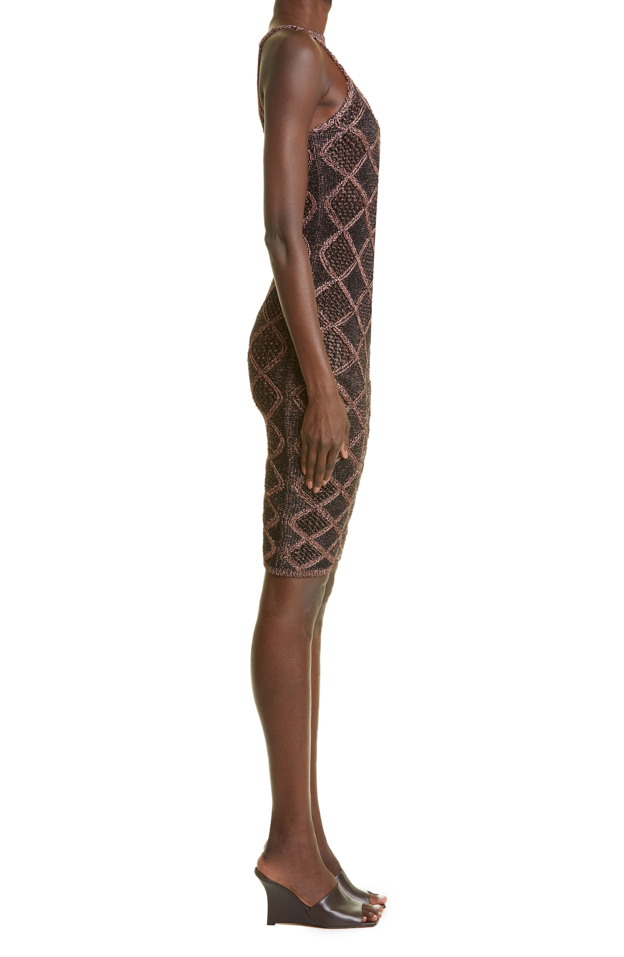 Isa Boulder Wafer Knit Cutout Halter 