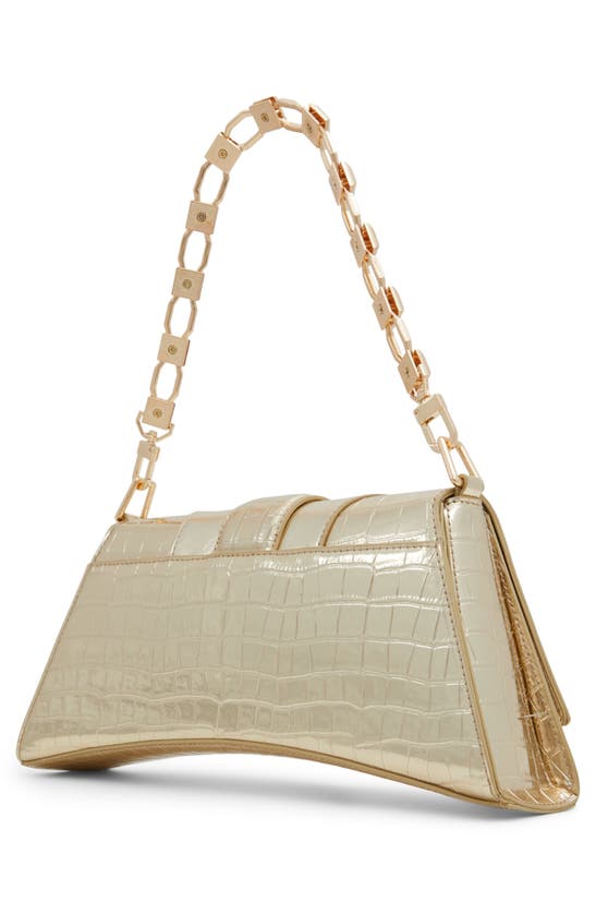 Shop Aldo Scally Faux Leather Shoulder Bag In Gold