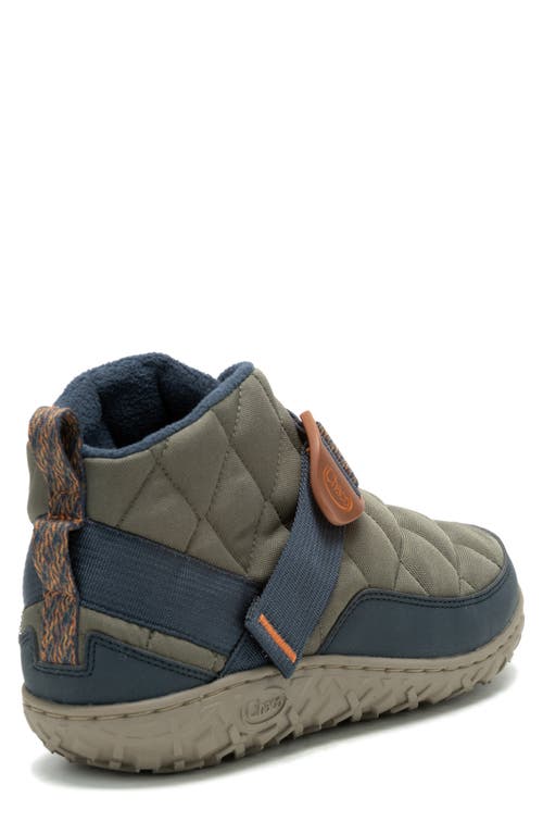 Chaco Ramble Rugged Puffer Slip-on In Dusty Olive