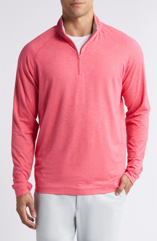 Shop Johnnie-o Freeborne Prep-formance Quarter Zip Pullover In Dahlia