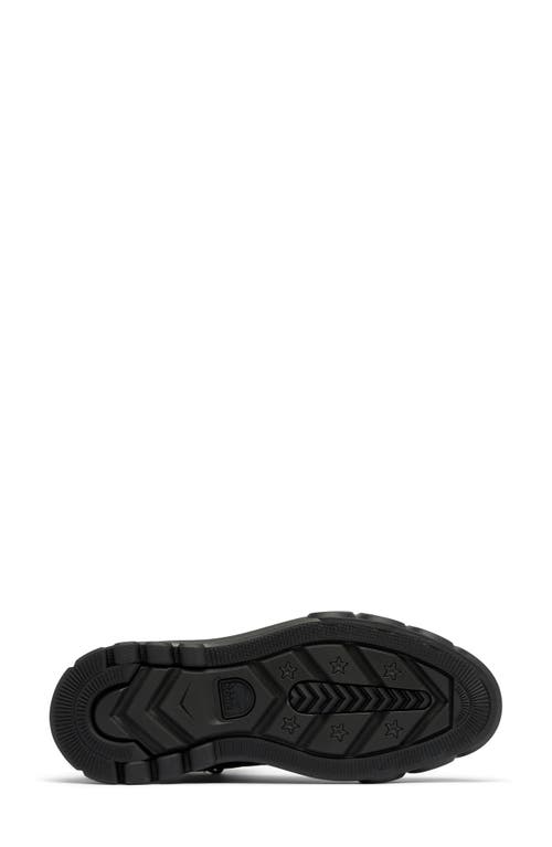 Sorel Caribou X Waterproof Leather Lace-up Boot In Black/black