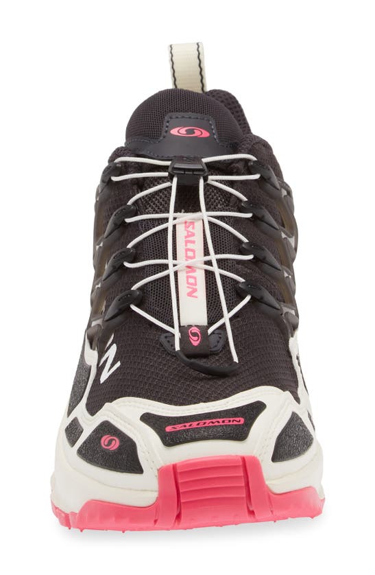 Shop Salomon Gender Inclusive Acs+ Heritage Pack Sneaker In Black/ Vanilla Ice/ Pink Glo