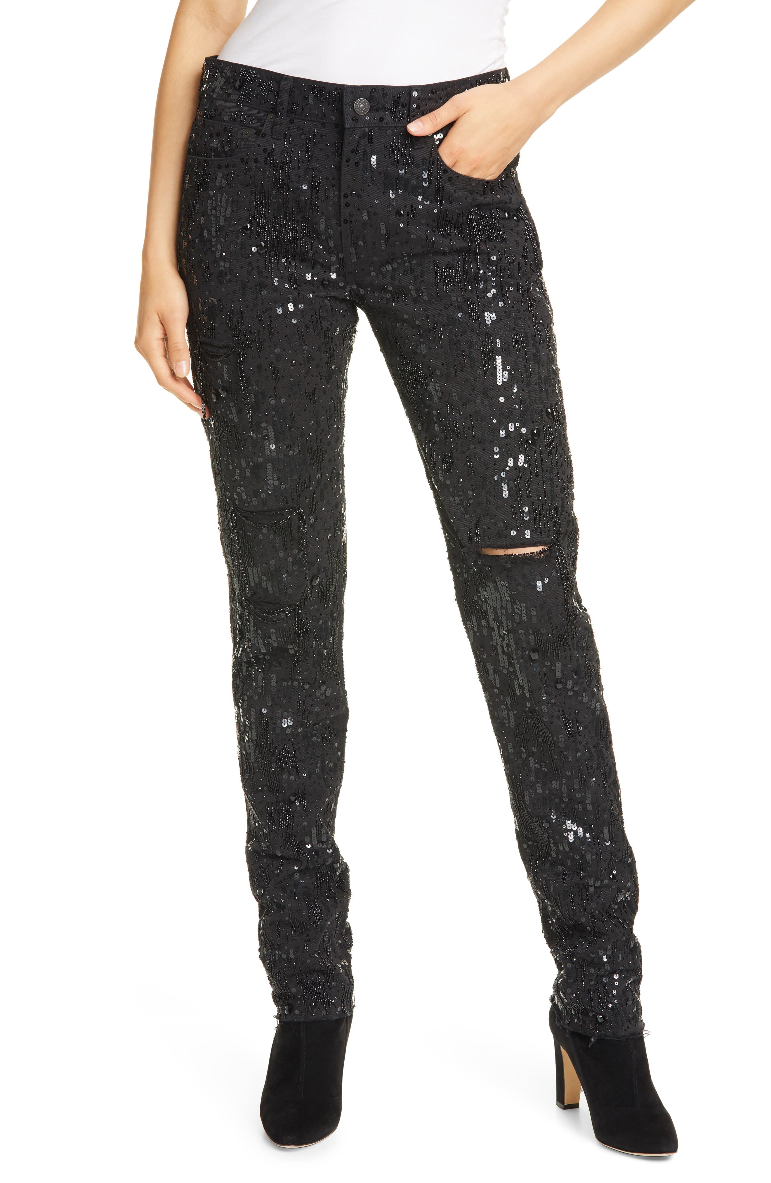 ralph lauren beaded jeans