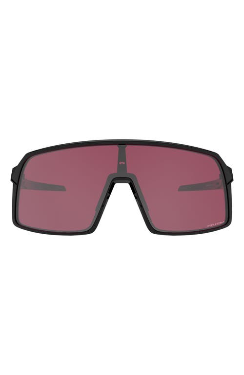 Oakley Sutro 137mm Shield Sunglasses in Black/prizm Snow Iridium at Nordstrom