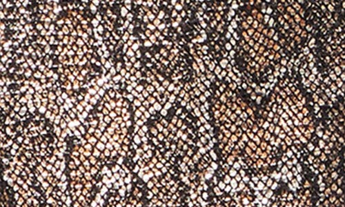 Dee Ocleppo Metallic Snakeskin Print Joggers In Black
