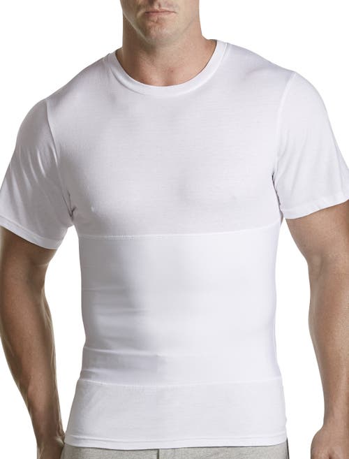 Shop Harbor Bay By Dxl Shapewear Crewneck T-shirt In White