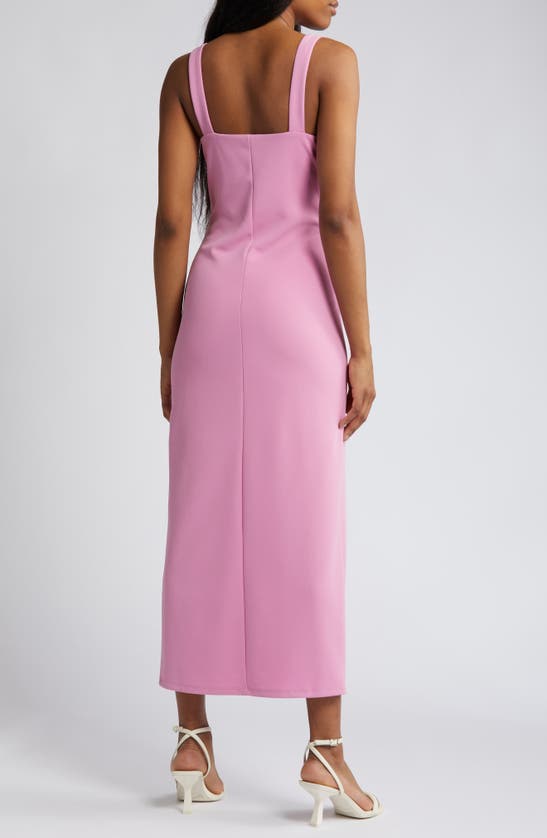 Shop Wayf The Bravado Slit Front Maxi Dress In Pink