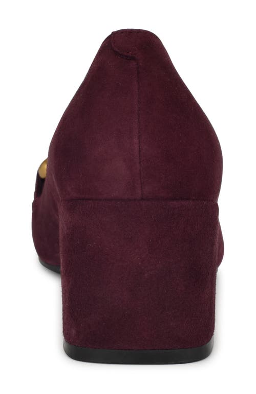 Nine West Veepe Bit Loafer Pump In Dark Red