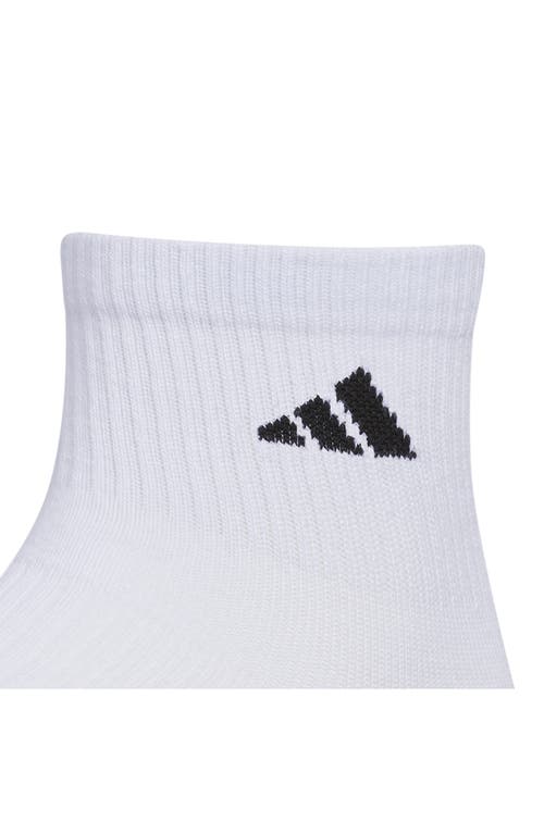 Shop Adidas Originals Adidas 6-pack Superlite Quarter Socks In White/black