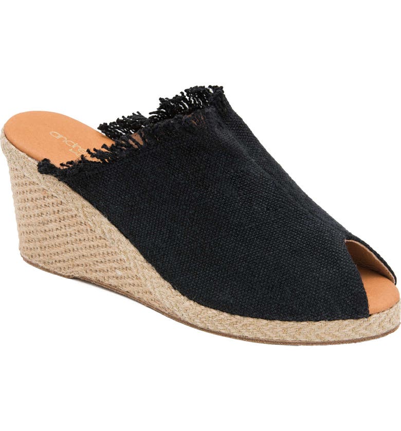 Andre Assous Popy Frayed Wedge Mule Women Nordstrom