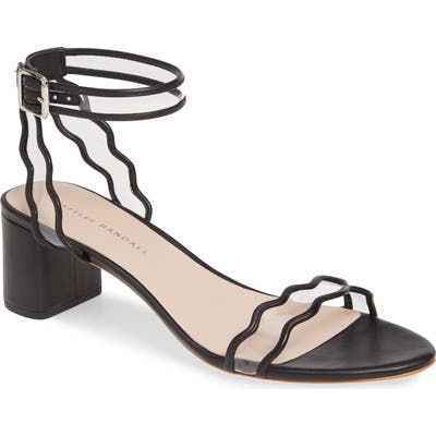 Loeffler Randall Emi Clear Ankle Strap Sandal, Black
