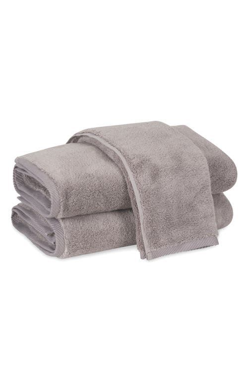 Matouk Milagro Fingertip Towel in Platinum at Nordstrom