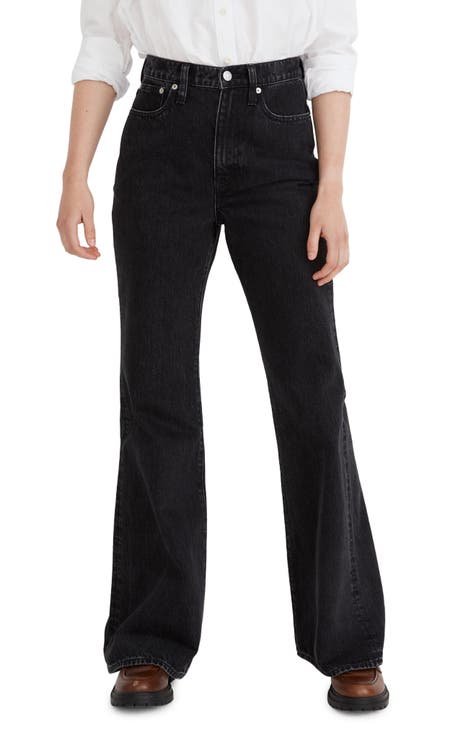 Black flare jeans (L)