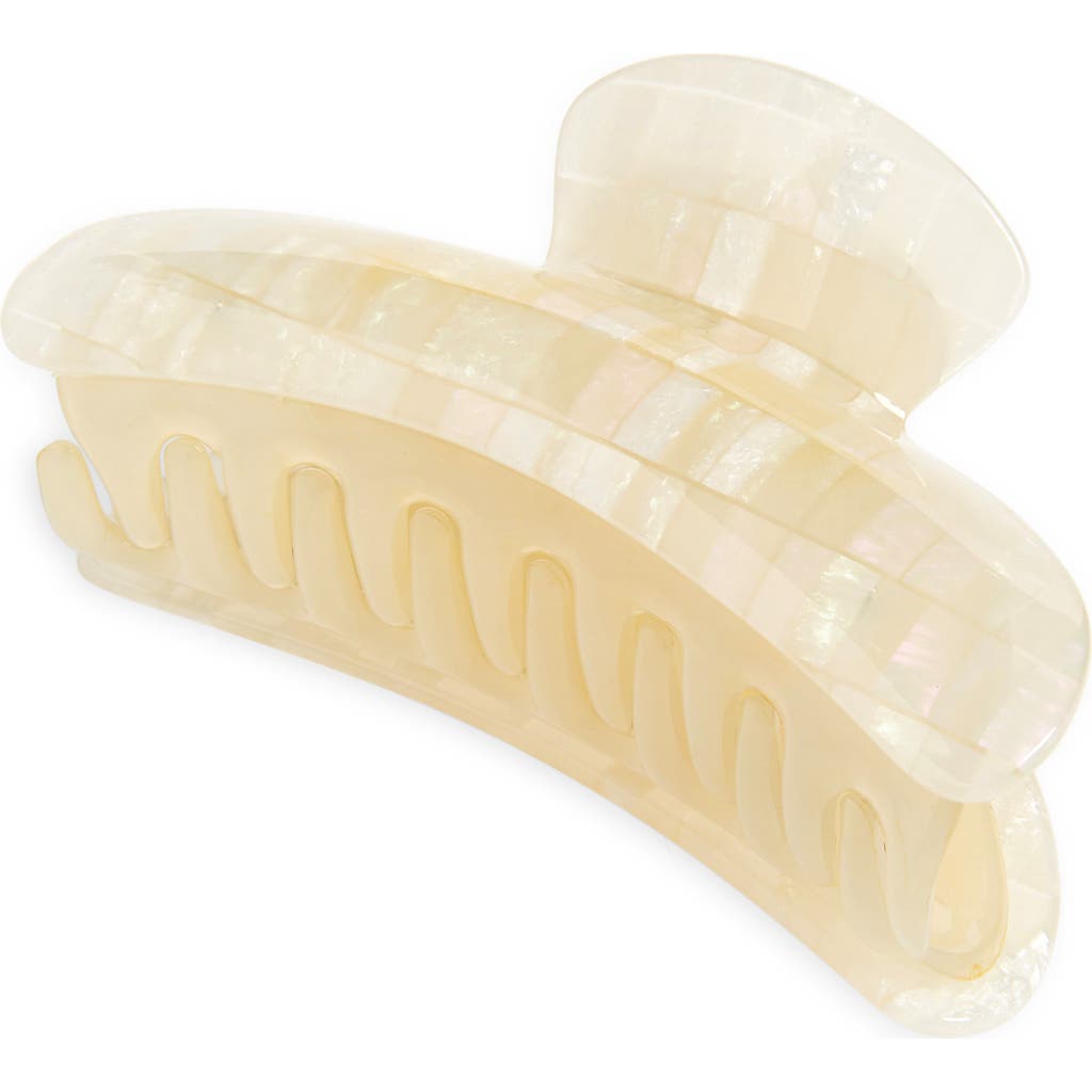 Machete Grande Heirloom Claw Clip In Opalite Shell Checker