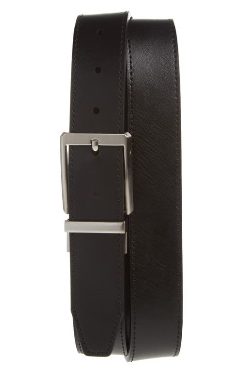 Nike Core Reversible Leather Belt In Black/brown