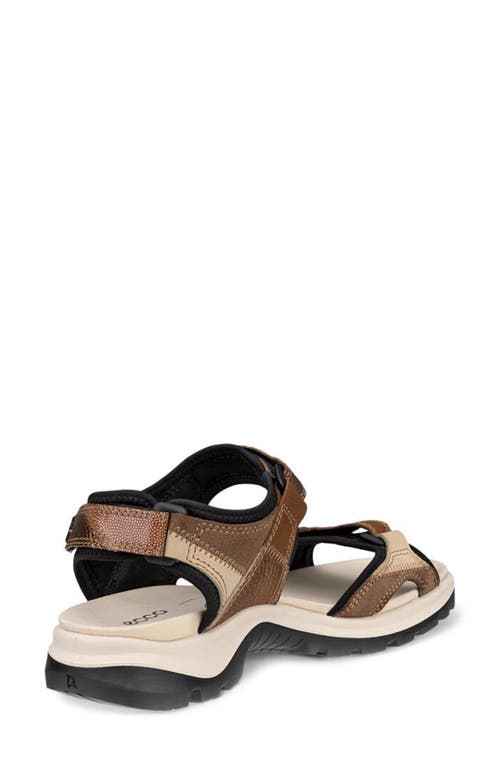 Shop Ecco Yucatan Patchwork Sandal In Multicolor Cashmere