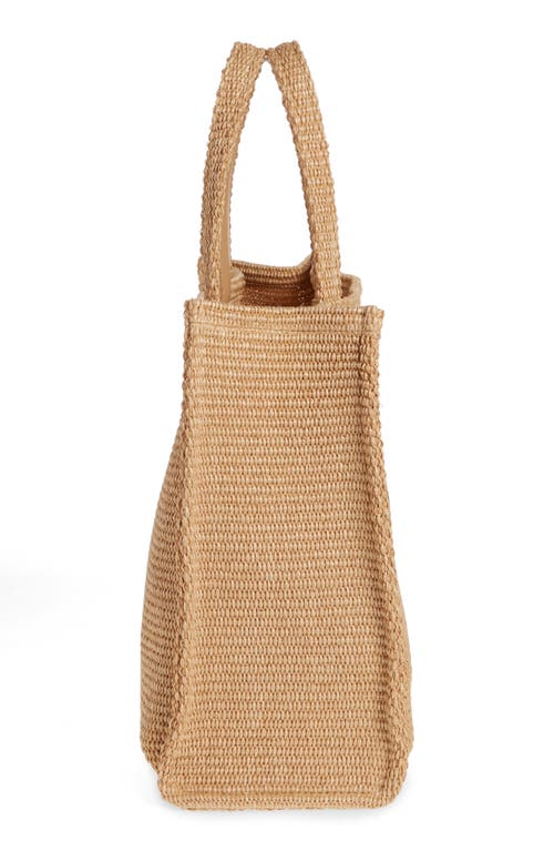 Shop Givenchy Soft Raffia G-tote In 101-natural