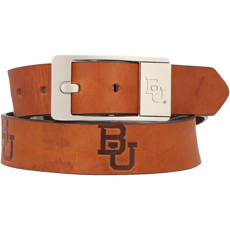 Eagles Wings Baylor Bears Brandish Leather Belt In Brown