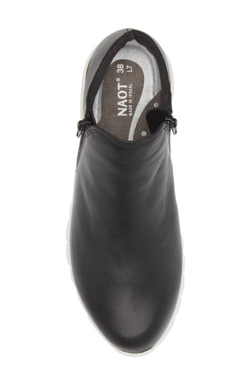 Naot Zodiac Sneaker In Jet Black Leather
