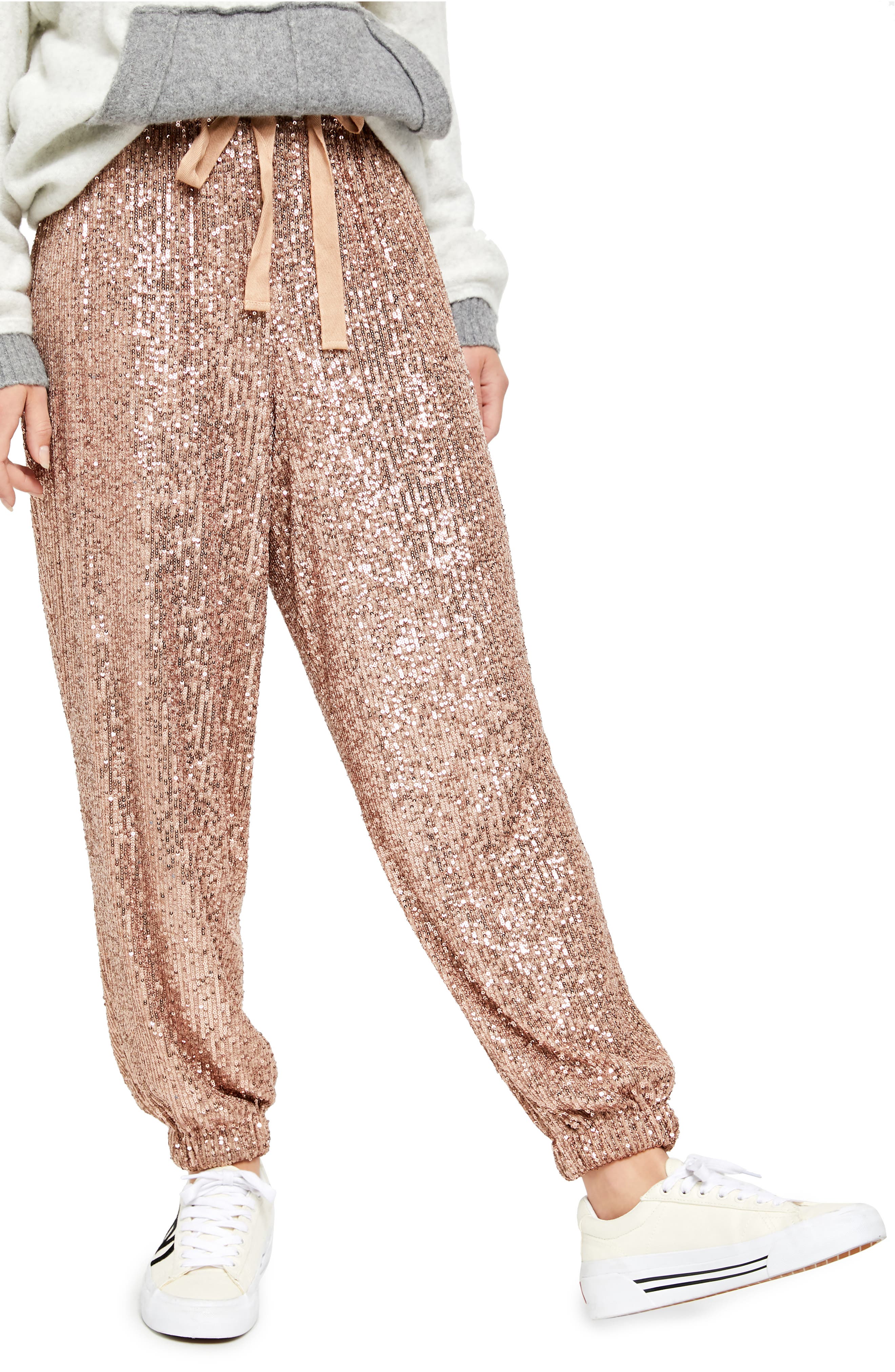 sequin jogger pants plus size