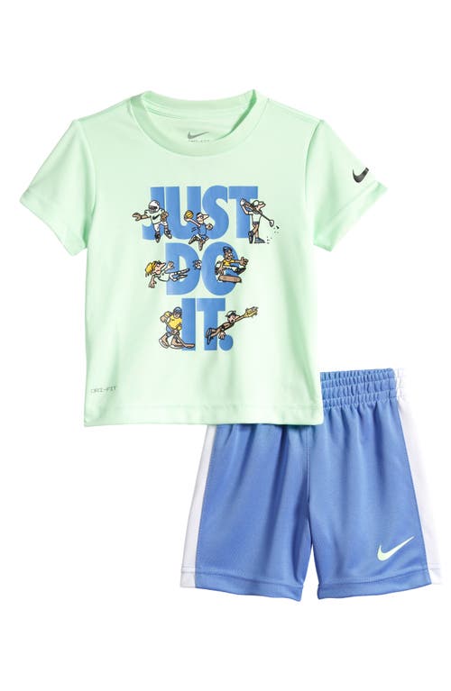 Nike Kids' Dri-FIT Just Do It Graphic T-Shirt & Shorts Set Polar at Nordstrom
