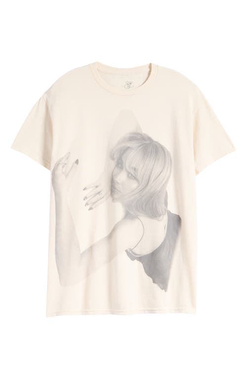 Shop Merch Traffic Sabrina Carpenter Cotton Graphic T-shirt In Ivory