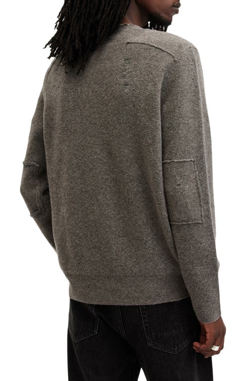 Shop Allsaints Pointer Wool Blend Sweater In Taupe Brown