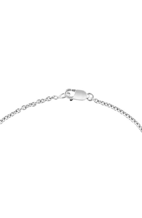 Effy Sterling Silver Diamond Initial Bracelet In Silver/b