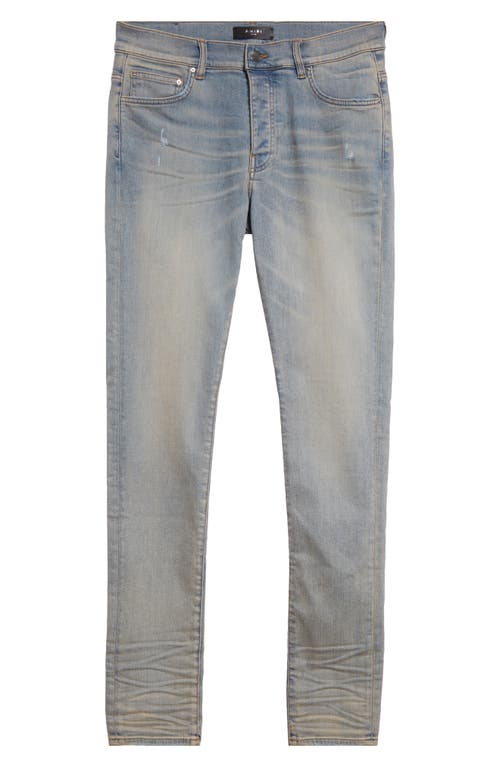 Amiri Jeans In Blue Denim In Antique Indigo