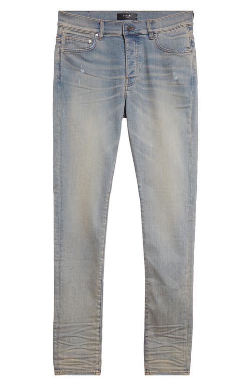 Shop Amiri Stack Slim Fit Jeans In Antique Indigo