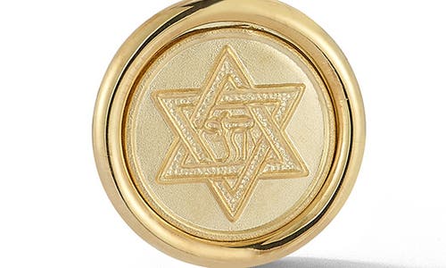 Ember Fine Jewelry 14k Yellow Gold Star Of David Medallion Pendant Necklace In Gold