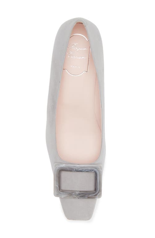 Shop Roger Vivier Belle Vivier Pump In Grigio Chiaro