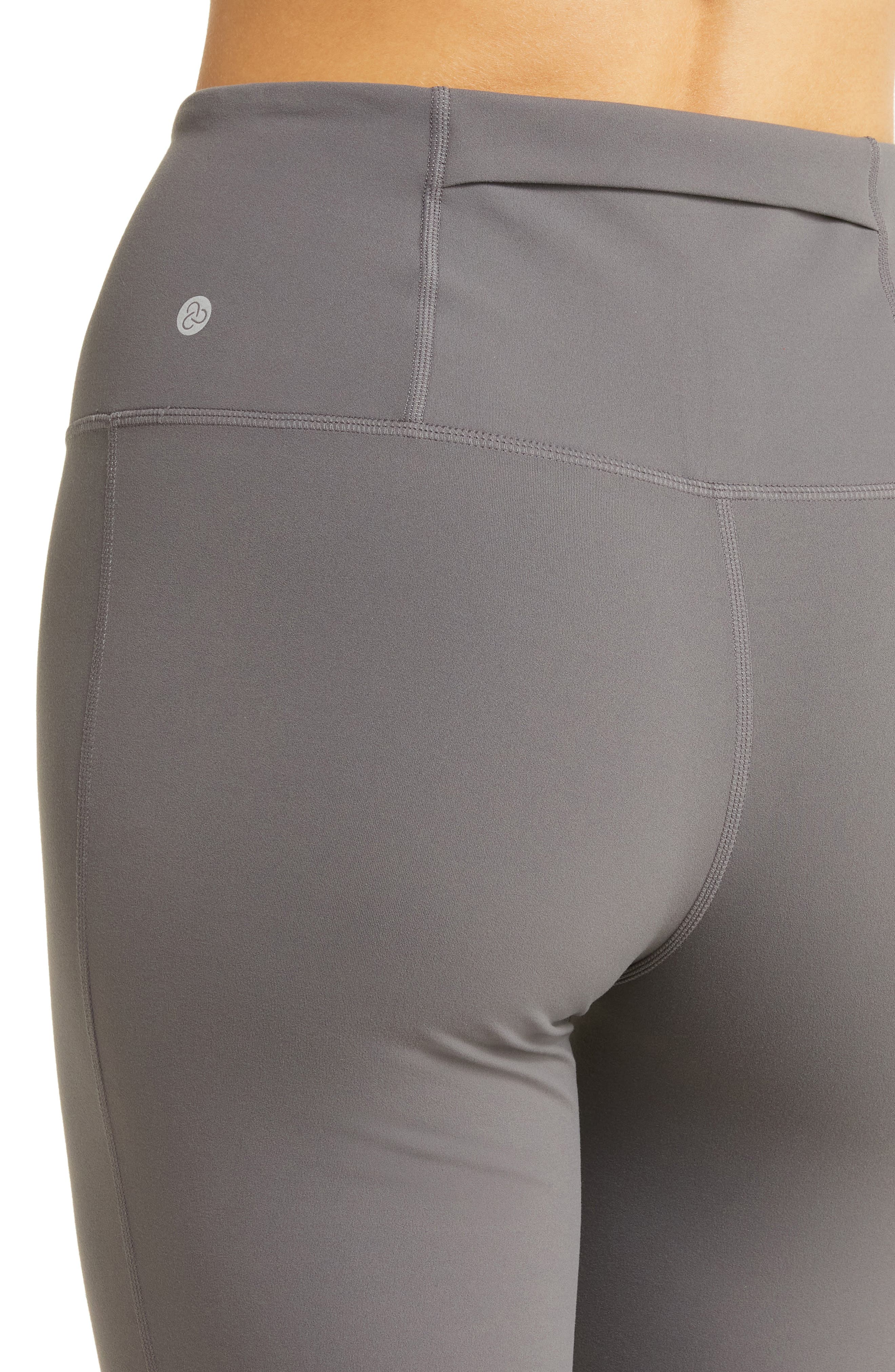 zella Studio Luxe High Waist Flare Ankle Pants in Grey Magnet