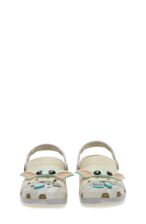 Crocs Mens Classic Grogu Clogs In Bone