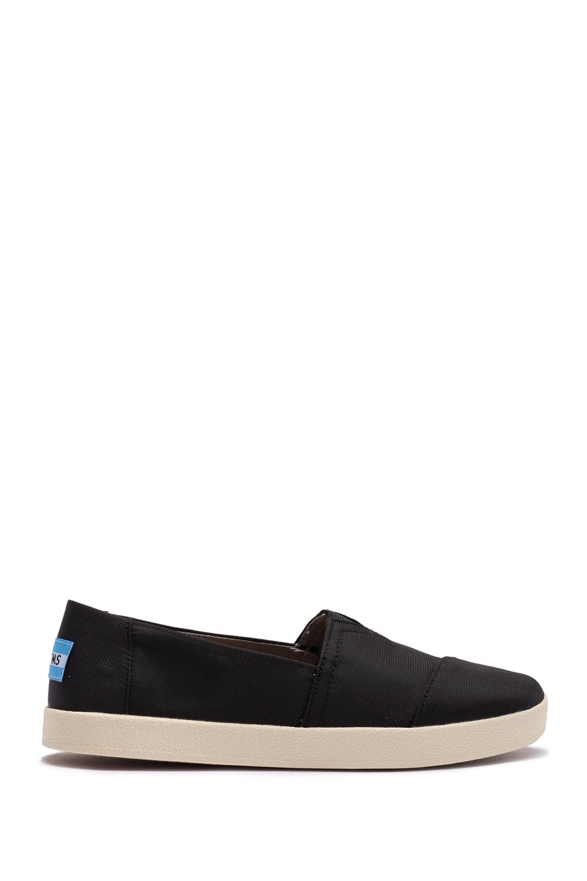 toms avalon black textured nylon