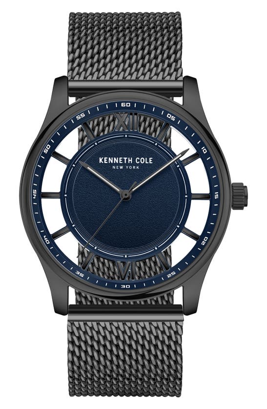 Shop Kenneth Cole Transparency Mesh Strap Watch Gift Set, 43mm In Multi