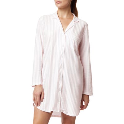 The White Company Brushed Cotton Nightshirt, Pink