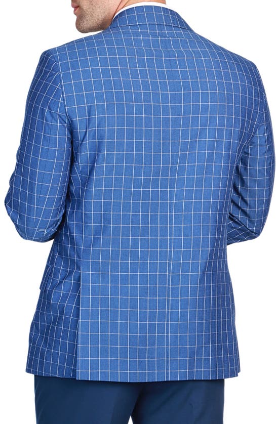 Tailorbyrd Mini Windowpane Sport Coat In Navy