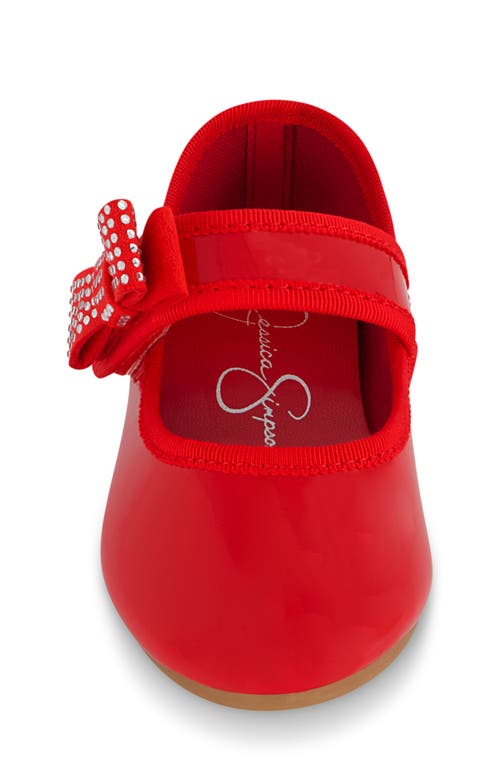 JESSICA SIMPSON JESSICA SIMPSON KIDS' AMY CRYSTAL MARY JANE FLAT