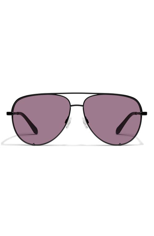 Shop Quay High Key 55mm Aviator Sunglasses In Black/amethyst