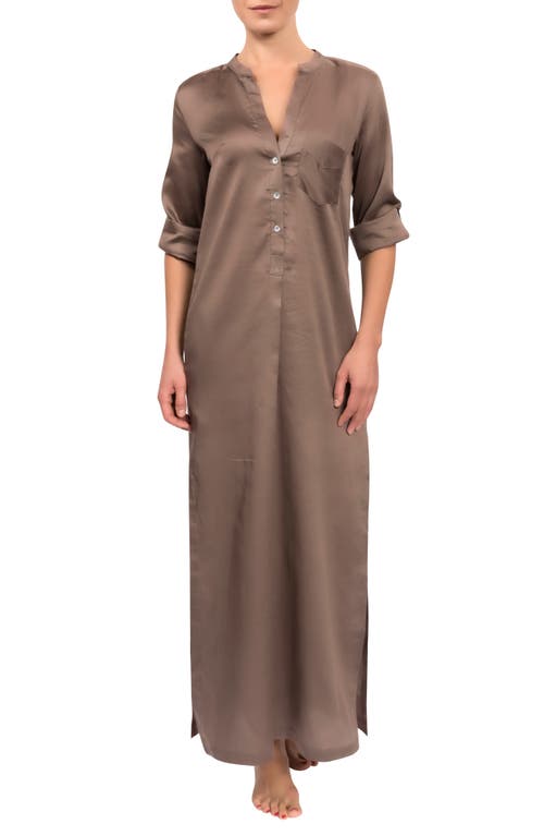Tracey Cotton Caftan in Chocolate