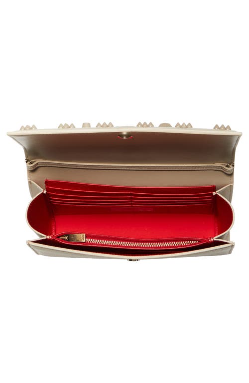 Shop Christian Louboutin Paloma Empire Calfskin Clutch In C989 Saharienne/saharienne