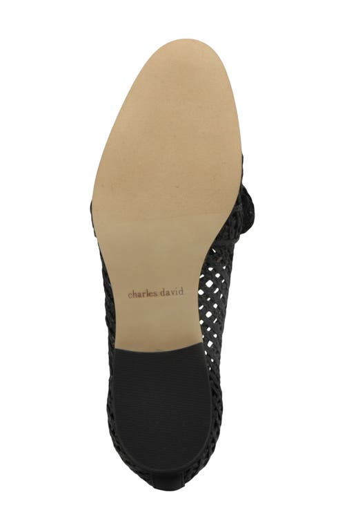 Charles David Finite Water Resistant Raffia Loafer In Black