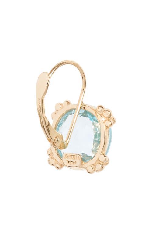 Anzie 14k Yellow Gold Dew Drop Cluster Earrings In Blue