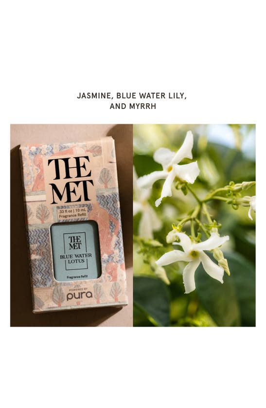 Pura X The Met Egyptian Sandalwood Diffuser Fragrance Refill In Blue Water Lotus