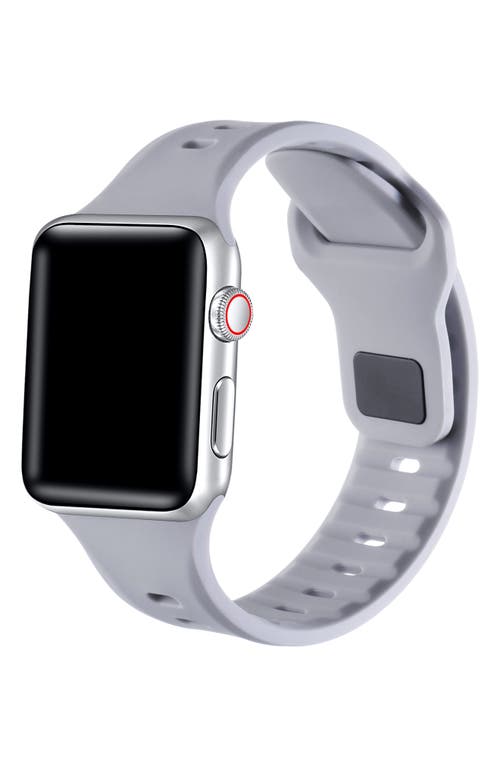 The Posh Tech Premium Silicone 42–49mm Apple Watch® Watchband In Grey