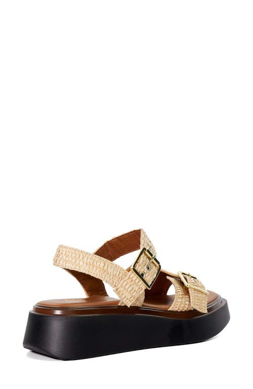 Dune London Loells Platform Sandal In Natural